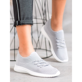 SHELOVET Zapatos sin cordones textiles gris 1