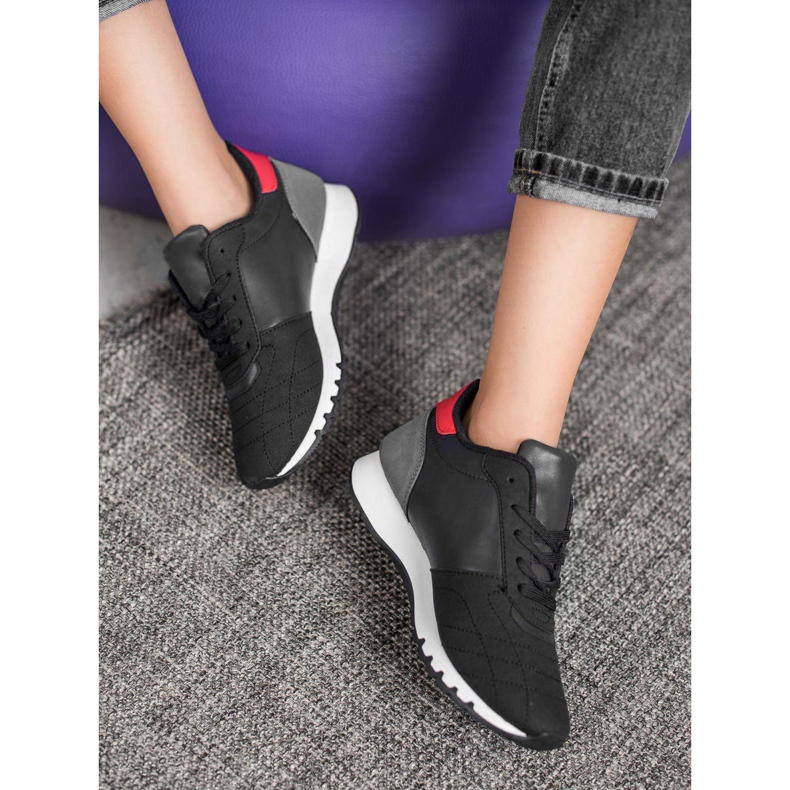 SHELOVET Zapatos deportivos negro rojo multicolor 2 SHELOVET Zapatos deportivos negro rojo multicolor 2