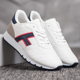 SHELOVET Zapatos deportivos blanco multicolor 4