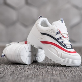 Weide Zapatos de moda en la plataforma blanco 5