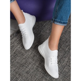 SHELOVET Zapatos sin cordones textiles blanco 2 SHELOVET Zapatos sin cordones textiles blanco 2