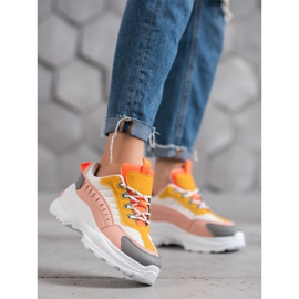 SHELOVET Zapatos de moda en la plataforma multicolor 2