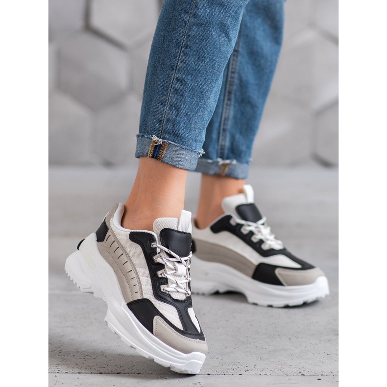 SHELOVET Zapatos de moda en la plataforma multicolor 1