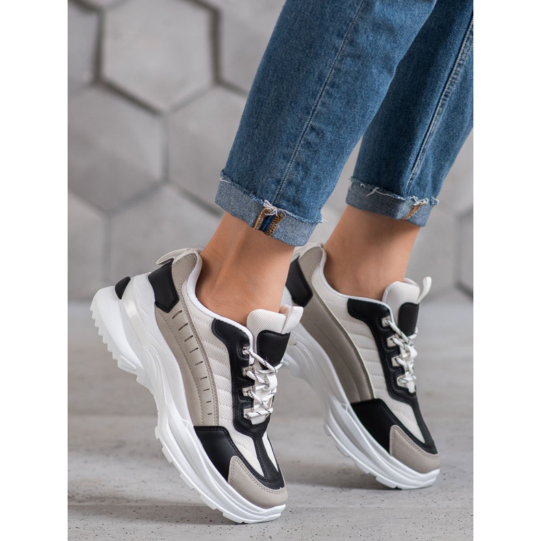 SHELOVET Zapatos de moda en la plataforma multicolor 2