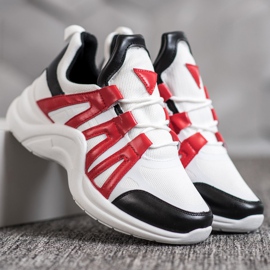 SHELOVET Zapatillas cómodas de moda blanco multicolor 5