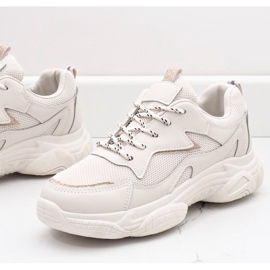 Zapatos deportivos de mujer de moda beige 7939-SP 1 Zapatos deportivos de mujer de moda beige 7939-SP 1