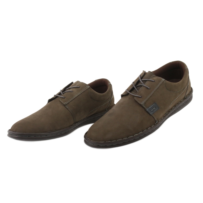 Zapatos confort American Club CY17 oliva multicolor verde 3