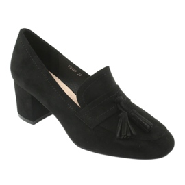 Zapatos en el poste de Sergio Leone PB147 negro 1