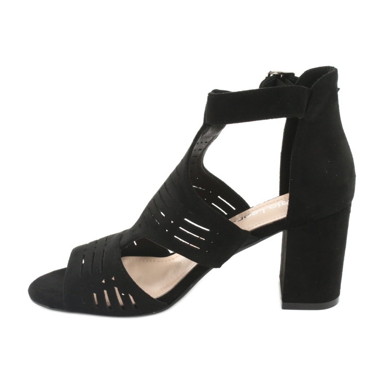 Sandalias con parte superior de ante Sergio Leone SK903 negro 2