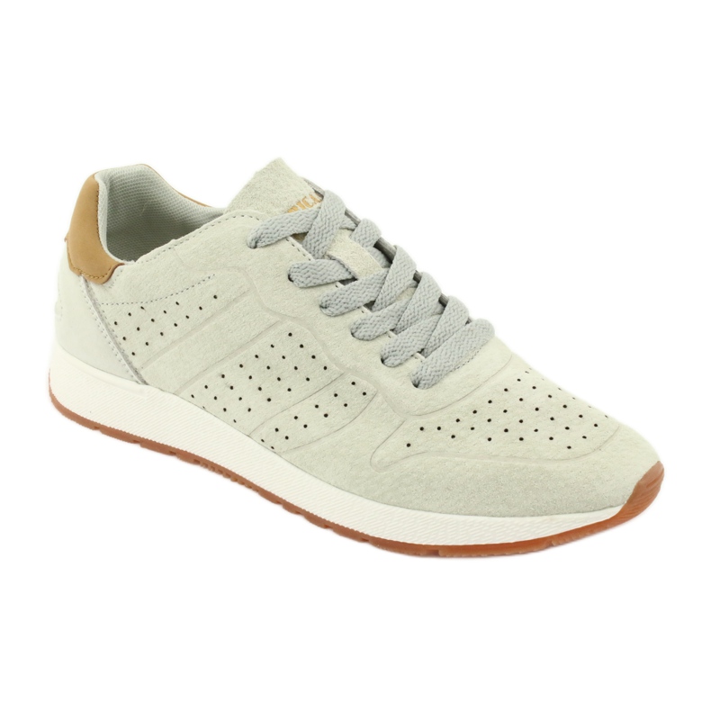 Zapatillas deportivas de piel American Club AA04 beige 1
