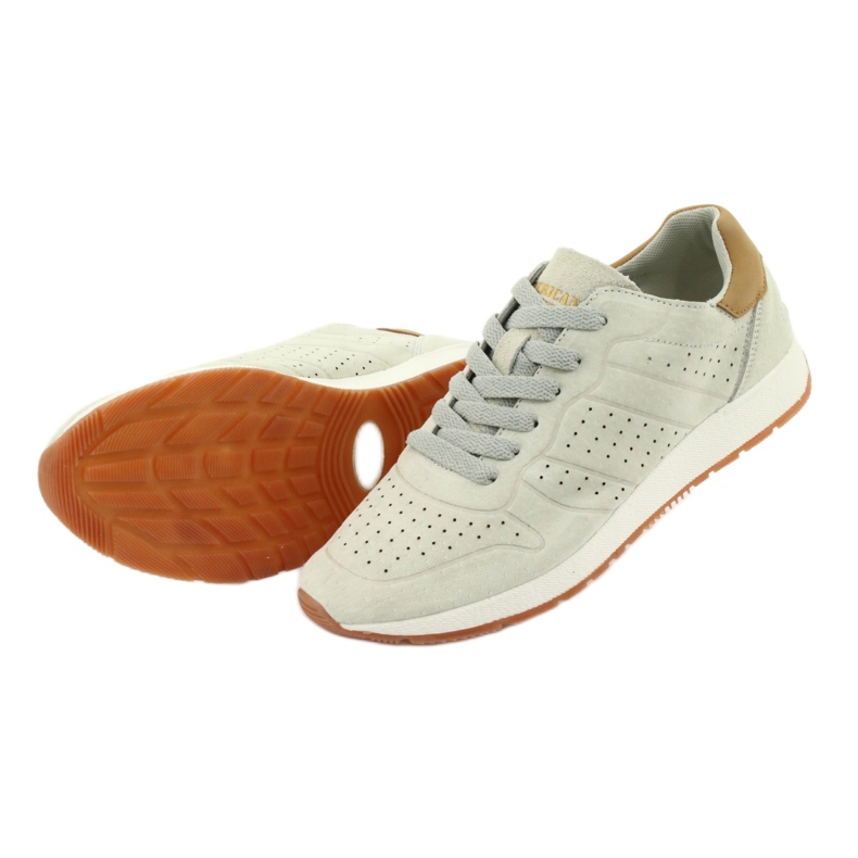 Zapatillas deportivas de piel American Club AA04 beige 4