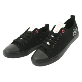 Cross Jeans Zapatillas de deporte empatadas para mujeres ff2r4020 negros 3