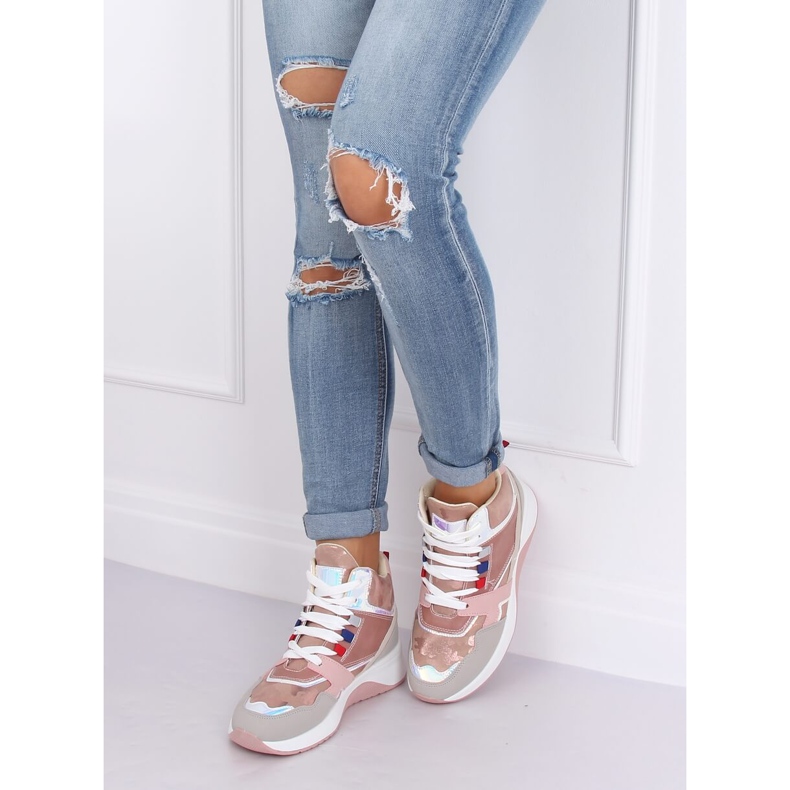 Zapatillas altas D20-2 Pink multicolor 2