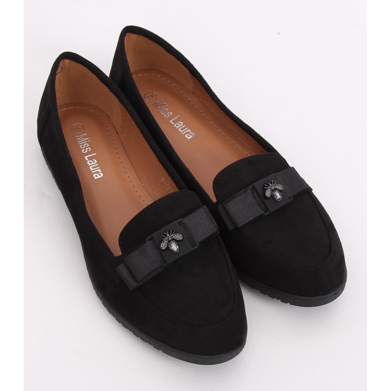 Mocasines de mujer negros W-177 Black 2