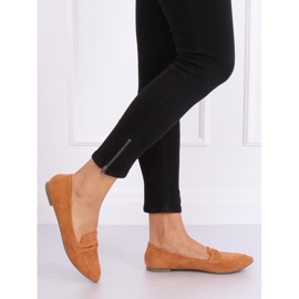 Mocasines de mujer camel CH-1M6 Camel marrón 2