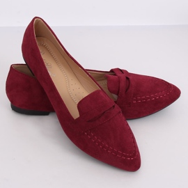 Mocasines burdeos para mujer CH-1M6 Wine Red rojo 1 Mocasines burdeos para mujer CH-1M6 Wine Red rojo 1