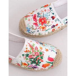 Alpargatas de mujer floral JH91P Blanco multicolor 1