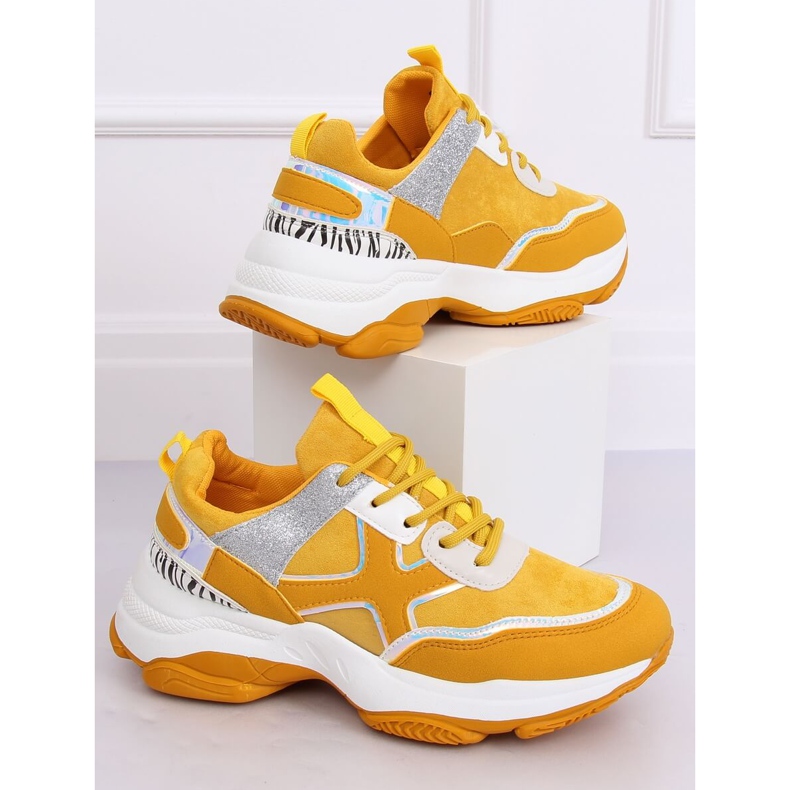 Zapatillas deportivas amarillas para mujer C-3127 Yellow amarillo 1 Zapatillas deportivas amarillas para mujer C-3127 Yellow amarillo 1