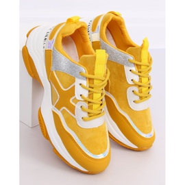 Zapatillas deportivas amarillas para mujer C-3127 Yellow amarillo 3