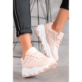Bella Paris Zapatillas con cordones rosado 1