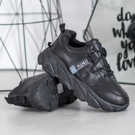 Bella Paris Zapatillas negras con cordones negro 1 Bella Paris Zapatillas negras con cordones negro 1