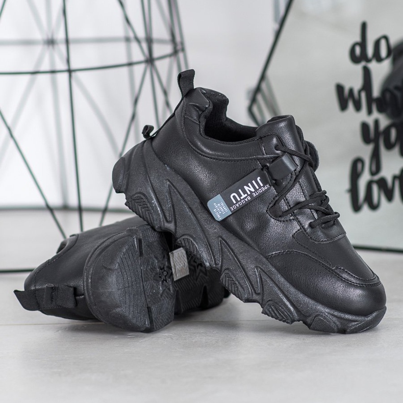 Bella Paris Zapatillas negras con cordones negro 1 Bella Paris Zapatillas negras con cordones negro 1