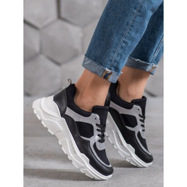 SHELOVET Zapatillas clásicas negras negro 4
