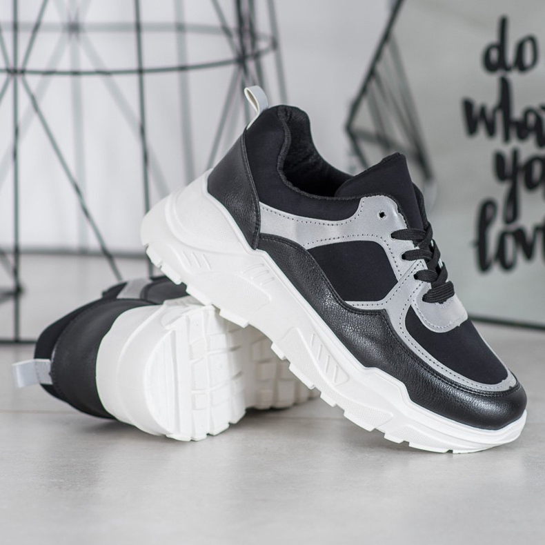 SHELOVET Zapatillas clásicas negras negro 1