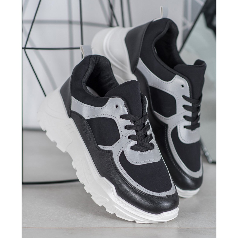 SHELOVET Zapatillas clásicas negras negro 2