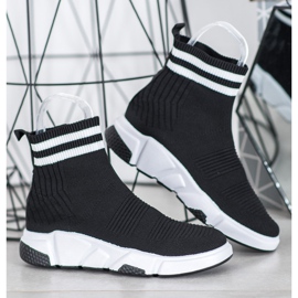 SHELOVET Zapatos sin cordones con correas negro 4