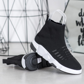 SHELOVET Zapatos sin cordones con malla negro 3