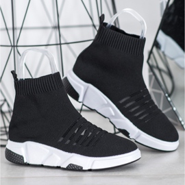 SHELOVET Zapatos sin cordones con malla negro 4