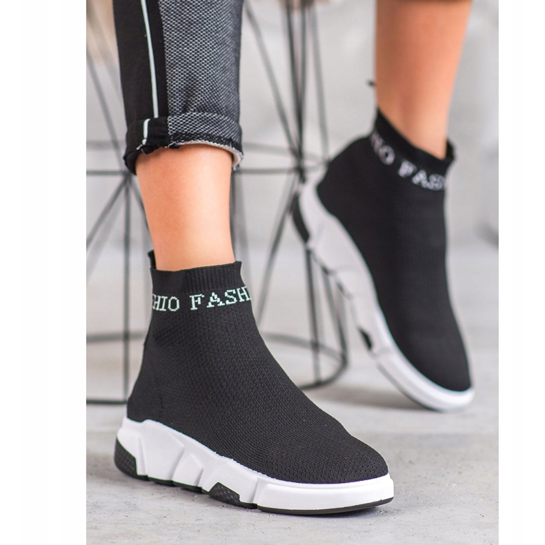 SHELOVET Zapatos sin cordones de moda negro 1