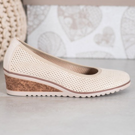 Bailarinas de cuña beige VINCEZA 2
