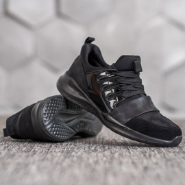 SHELOVET Zapatos deportivos negros de moda 1