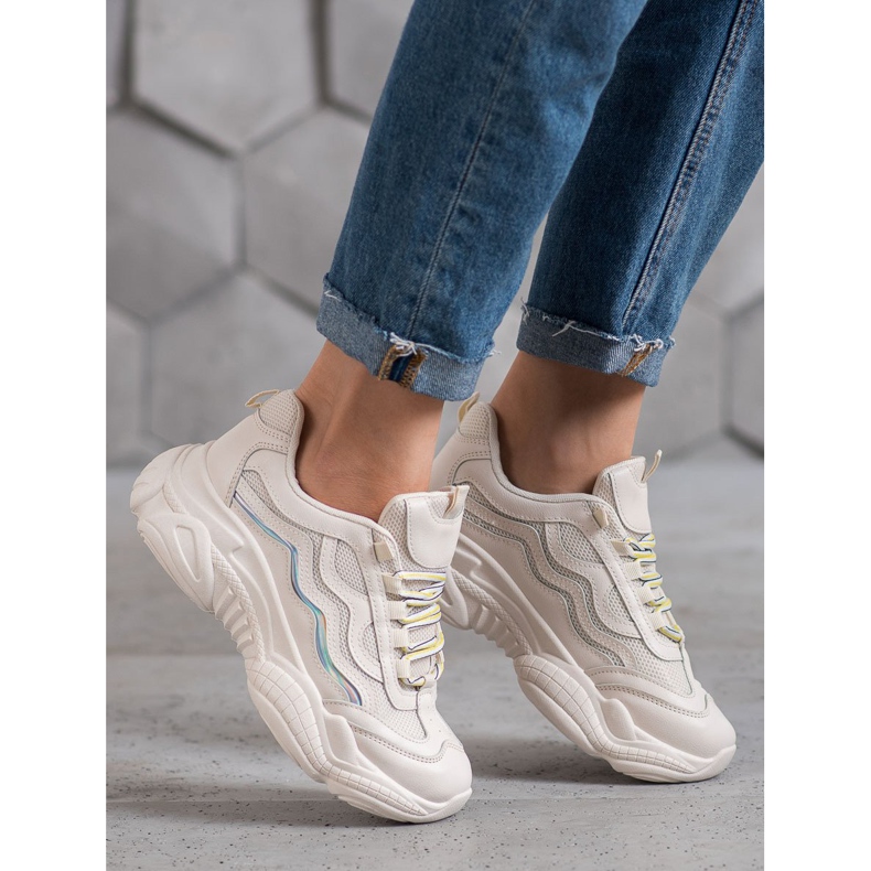 SHELOVET Zapatillas en la plataforma marrón 1