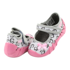 Calzado infantil befado 109P198 rosado gris 4