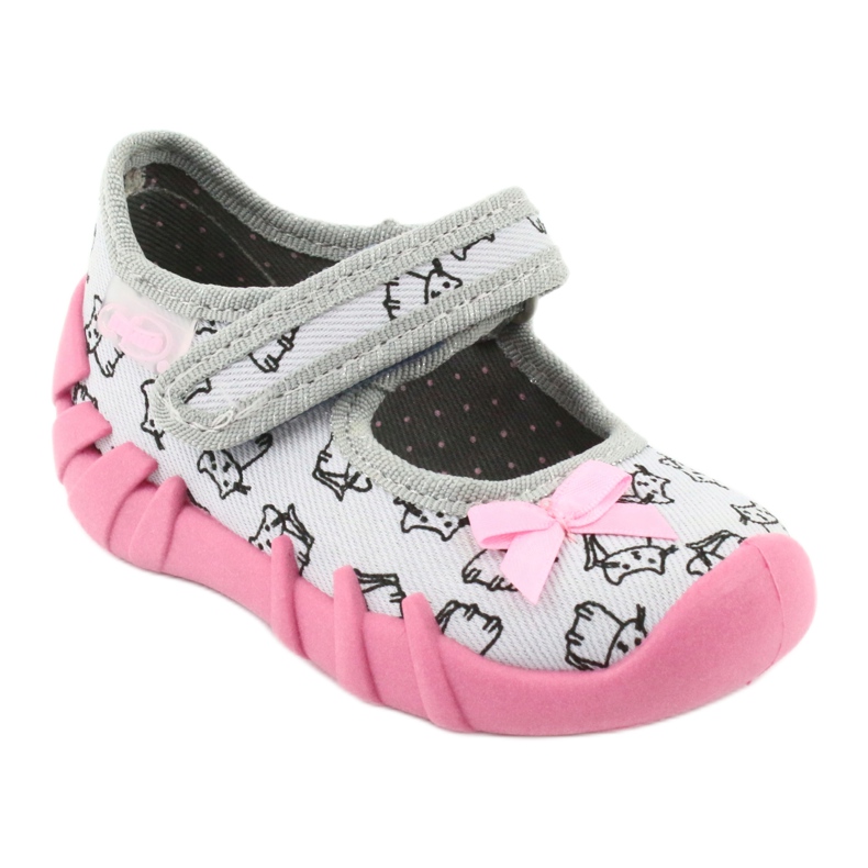 Calzado infantil befado 109P198 rosa gris 1