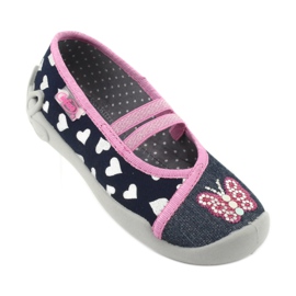 Calzado infantil befado 116X268 azul marino rosado 2