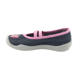Calzado infantil befado 116X268 azul marino rosado 3