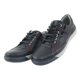 Zapatos deportivos hombre piel Riko 835, azul marino 3