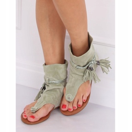 Chanclas verdes con eje SL1011 Verde 3