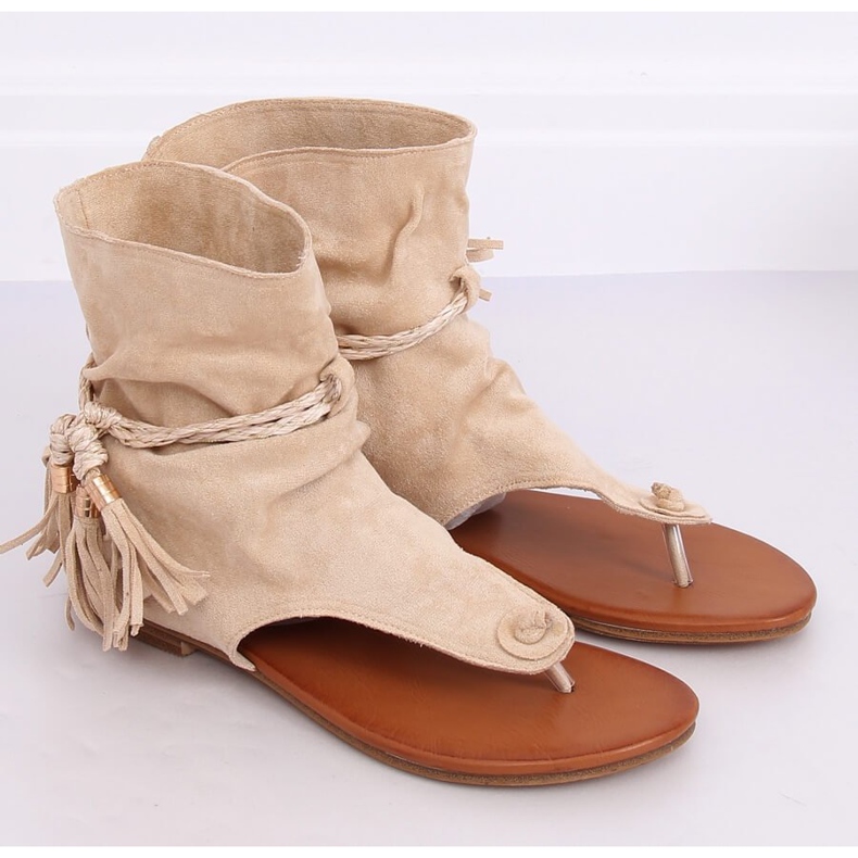 Chanclas con parte superior beige SL1011 Beige 1 Chanclas con parte superior beige SL1011 Beige 1