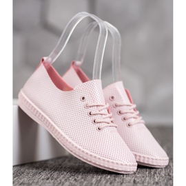 SHELOVET Zapatillas deportivas en polvo ligero rosado 3