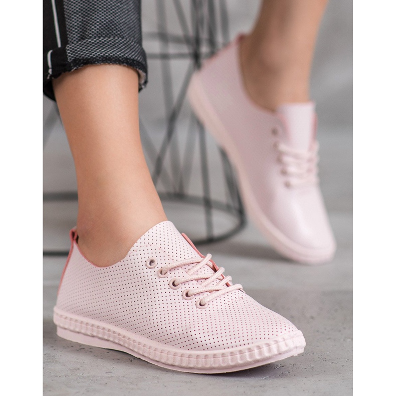 SHELOVET Zapatillas deportivas en polvo ligero rosa 1