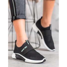 SHELOVET Zapatos de moda sin cordones negro 1 SHELOVET Zapatos de moda sin cordones negro 1