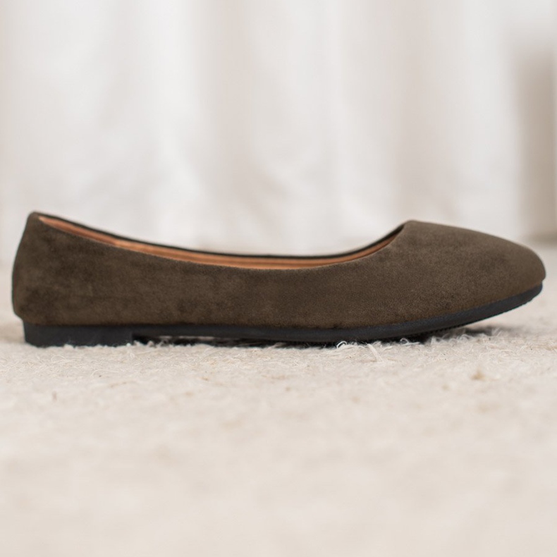 Diamantique Bailarinas Clásicas de Ante multicolor verde 1