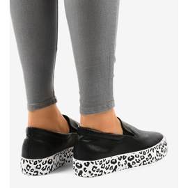 Zapatillas slip-on negras WNH-3 negro 4