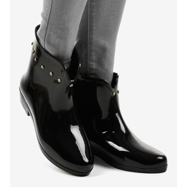 Chanclas cortas negras con circonitas SD97E-1 negro 2