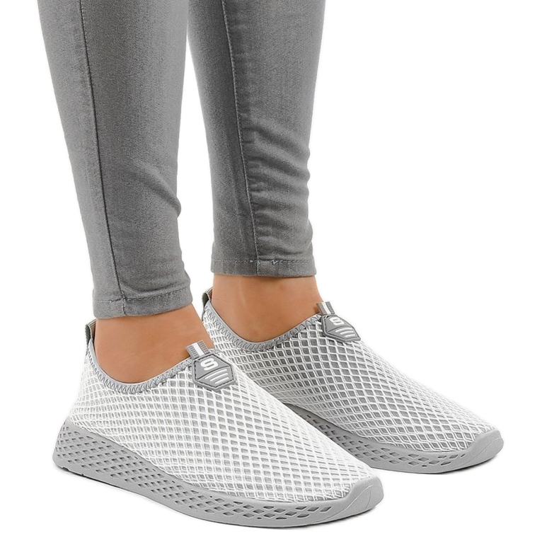 Zapatillas deportivas de mujer gris SJ1890-2 1